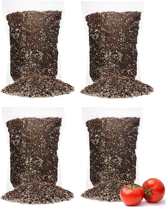GARDENERA Organic Potting Soil for Tomato Plants - 20 Quart - Hand-Mixed with Natural Ingredients for Optimal Growth and Nutrient Retention