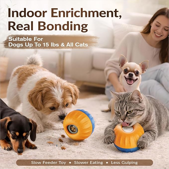 KADTC S Size 3-in-1 FrostLick Frozen Treat Ball & Treat Dispensing & Tough Chew Toy, No-Transfer Fill & Freeze Lick Cup, for Small Pup Mini Dogs and Cats