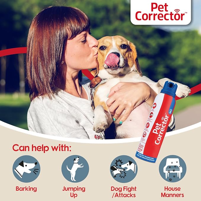 Pet Corrector Dog Trainer 50 ml. 4-Pack - Stops Barking, Jumping Up, Place Avoidance, Food Stealing, Dog Fights & Attacks. Help stop unwanted dog behaviour. Easy to use, safe, humane, and effective