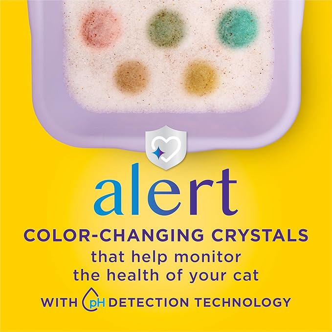 Purina Tidy Cats Tidy Care Alert Cat Health Monitoring Non Clumping Cat Litter with Silica Crystals - 8 Pound (Pack of 1)
