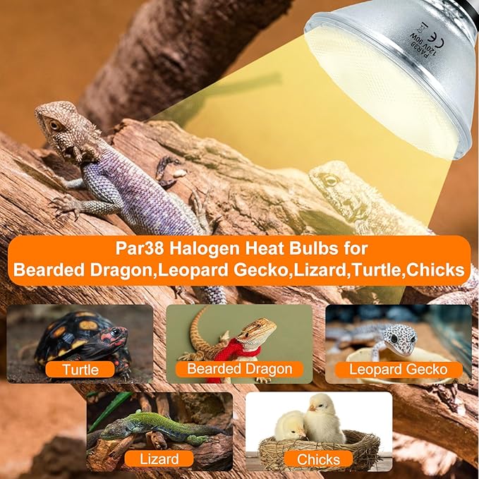 90 Watt Outdoor Floodlight Bulbs Par38, 120V 90W Halogen Flood Light Bulbs Dimmable, 2 Pack Indoor/Outdoor Floodlight Bulbs Soft White 2800K, Halogen Reptile Heating Bulbs E26 4050LM