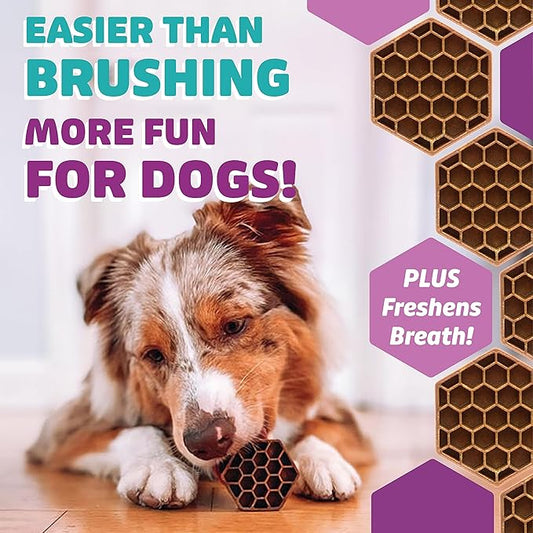 Yummy Combs Dog Dental Treats – Vet VOHC Approved – Delicious Chicken Protein – Removes Tartar with Cleaning Comb Shape – Dental Dog Treats for Medium Dogs (24oz, 30 Count)