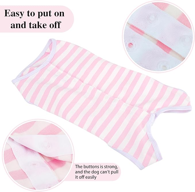 Comprehensive Post Surgery Dog Recovery Suit Ensuring Ultimate Comfort Unrestricted Mobility: Premium Cotton Protective Wound Care Shirt for Puppies Rose Red XS