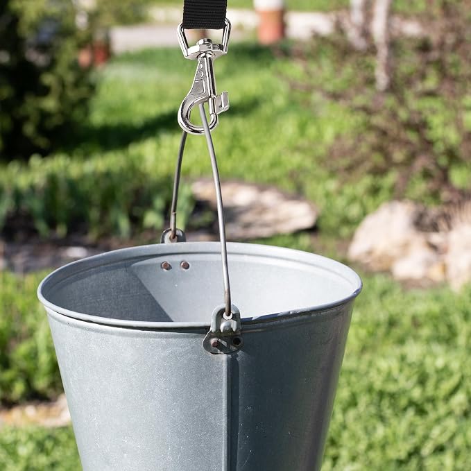 4Pcs Horse Bucket Strap Hangers Adjustable Nylon Bucket Strap Horse Accessories suppliers Hanging Strap for Hay Nets Water Buckets Horse Outdoor Feeders,Adjustable 23 to 30 inches,Black