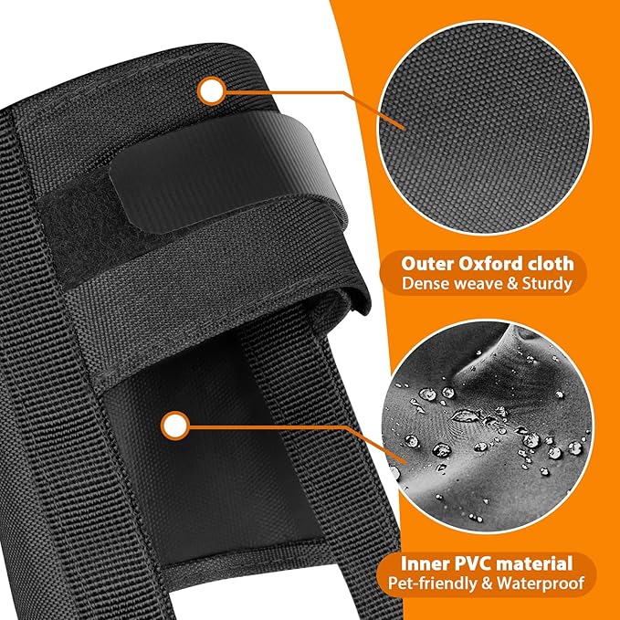 Mayerzon Dog Muzzle for Large Medium Small Dogs, Adjustable Fit, Soft & Sturdy Fabric, Prevents Fierce Barking Biting Chewing, Ideal for Grooming Walking Vet Visits, Allows to Pant Drink (Black, XL)