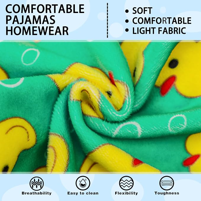 Paiaite Dog Pajamas Onesie: Comfortable Four-Legged Apparel for Small, Medium, & Large Dogs, Polyester Material for Comfort, Wrinkle Resistance, Moisture Wicking, and Stretchiness Yellow Duck 4XL
