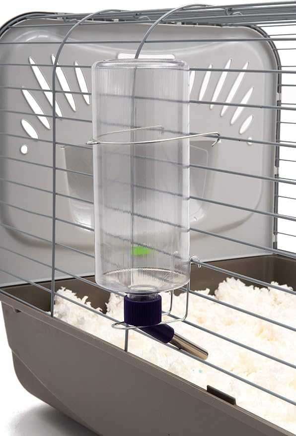Lixit Standard Cage Water Bottles for Rabbits, Ferrets, Guinea Pigs, Hamsters, Rats, Mice and Other Small Animal's (32 Ounce, Clear Pack of 2)