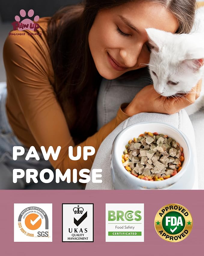 PAWUP Freeze Dried Duck Liver Cat Treats, Dog Liver Treats, High Protein Snack for Dogs, Cats, Healthy Single Ingredient, Rawhide Free, Grain Free, 4.6 oz