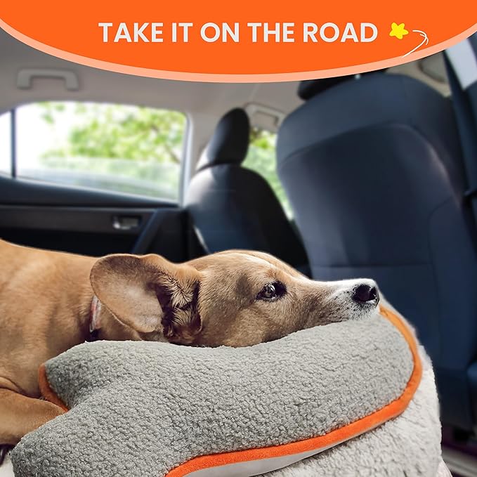 HiPetpy Dog Bed Pillow, Soft Dog Pillows for Dogs, Head & Neck Support for Dogs, Kids, Adults,Washable Dog Calming Pillows for Better Sleep for Medium Pet