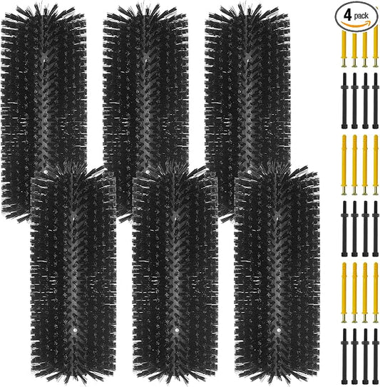 6pcs Livestock Scratching Brush Goat Scratcher Brush Full Massage Grooming Tool with 24 Screws for Cow,Cattle,Cow,Sheep, Horses,Pigs