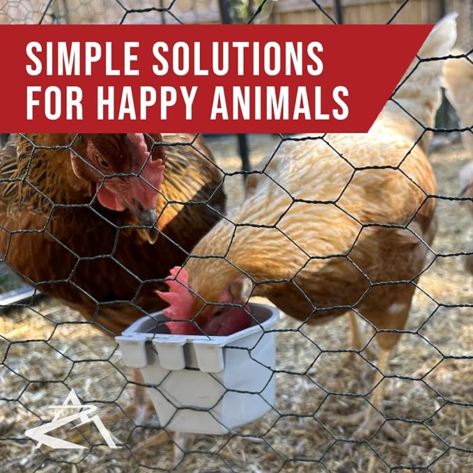 The ROP Shop | 20-Pack - Gray Cage Cups for Feed & Water for Poultry, Ducks, Birds, Hamsters
