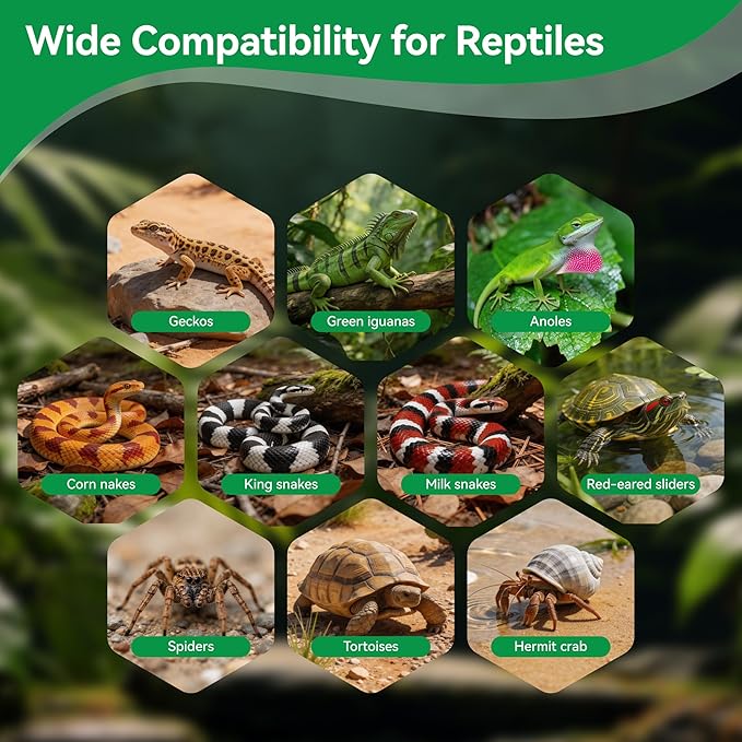 7 Pcs Organic Coconut Fiber Substrate, Biodegradable 100% Natural Coco Soil Brick, Multipurpose Eco-Friendly Terrarium Bedding for Reptiles, Tortoise, Bearded Dragon, Gecko, Snake & Amphibians