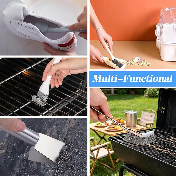 Bird Cage Cleaning Brush Tool Set, Bird Cage Cleaner, Suitable for Bird Cages, Rabbit Cages, Hamster Cages, Parrot Cages, and Other Small Pet Cage Accessories
