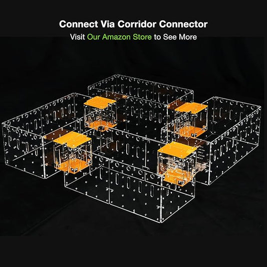 GuineaLoft™ Acrylic Cage (Model-C2) - Small 2x1 ft Open Cage for a Single Guinea Pig, Disposable Bottom, Connectable, DIY Extendable - Visit the Guinea Loft Store to See It All