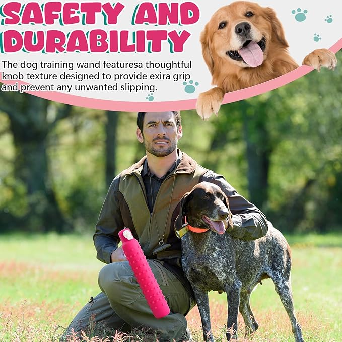 Blueweenly 4 Pcs Dog Bumper Toy for Water Retrieving Plastic Puppy Training Dummy Dog Float Toy Lightweight for Float on The Water Pool Outdoor Training Hunting Fetching (Pink)