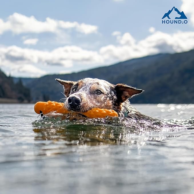 Dog Toys | Rope Bumper Floating Outdoor Toy for Dogs | Bright Orange Fetch Toy