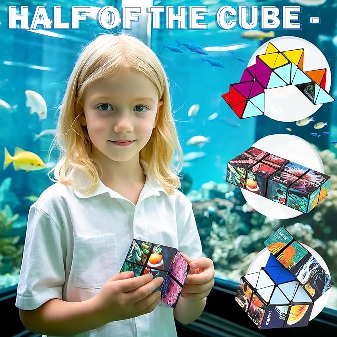 Star Cube Magic Cube Set, 2 in 1 Yoshimoto Cube for Kids and Adults, Toys for Boys and Girls Ages 8-12