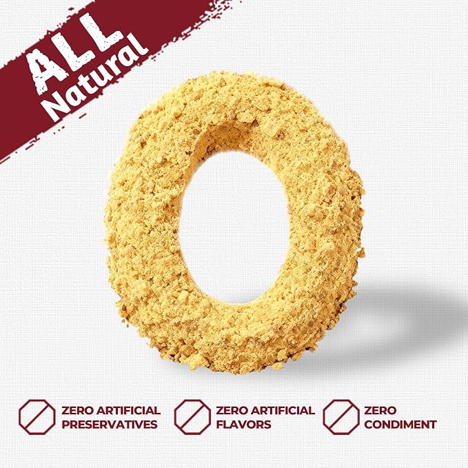 Just Try 4.23 OZ Beef & Egg Yolk Cat Food Toppers Sprinkles with Freeze Dried Egg Yolk, High Protein & Iron Support Cat Dog Treats