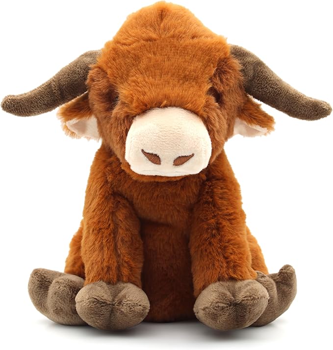 YZHDUXIU Highland Cow Dog Toy, Squeaky Dog Toys Stuffed Plush Puppy Toy, Interactive Gifts for Small Large Dogs