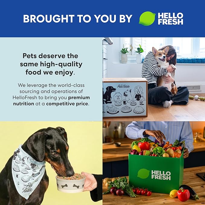 The Pets Table Human-Grade Beef Stew Fresh Dog Food, Dog Food Topper or Complete Meal, 6 Count of 15-oz Pouches, 5.5lbs