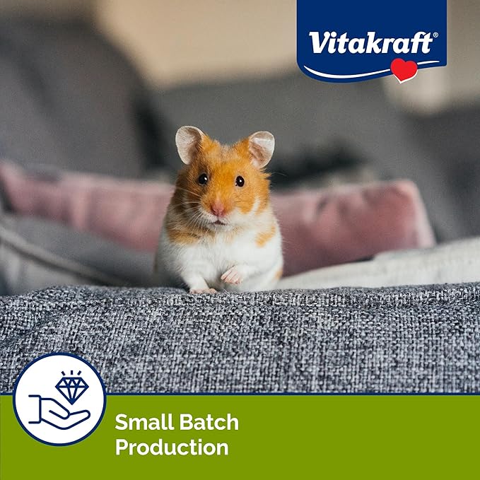 Vitakraft Hamster Strawberry Drops Treats 5.3 oz - Wholesome Small Animal Snacks with Yogurt and Fruit Flavor - Tasty Reward for Hamsters Gerbils and Other Little Pets,(Pack of 2)