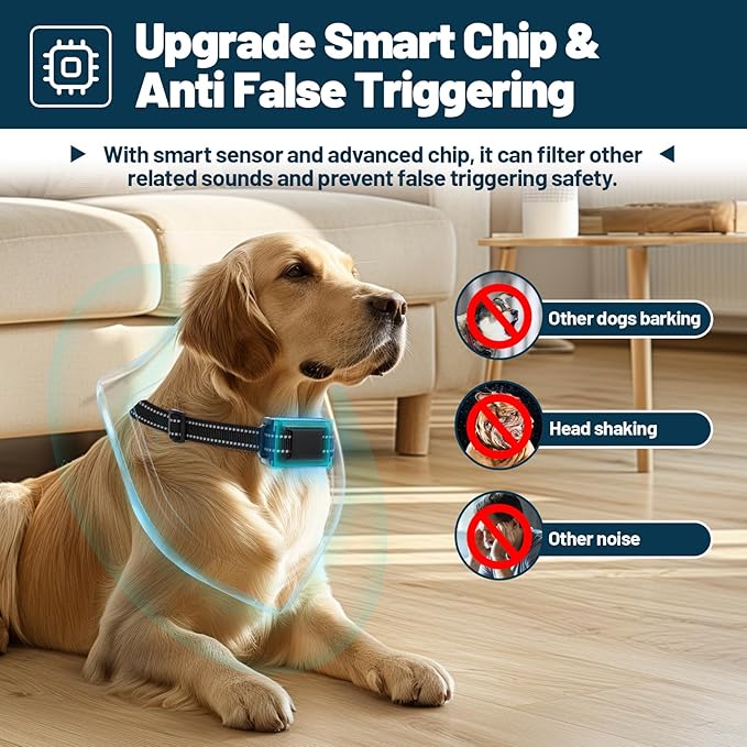 Citronella Bark Collar, Rechargeable Anti Bark Collar [1 Citronella Spray Refill] 2 Adjustable Spray & Sensitivity Level Humane No Shock Barking Collar for Small Medium Large Dogs/Breed
