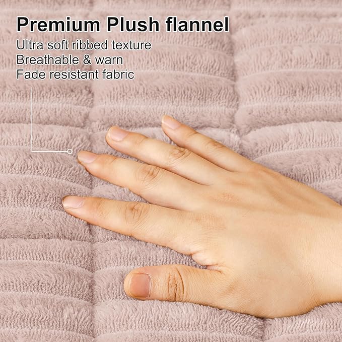 Smiry Couch Cover for Dogs, Non Slip Washable Sofa Protector for Pets, Soft Furniture Cover for Pet, Stylish Sofa Covers, Cozy Protect Against Fur, Dirt & Everyday Messes (Dusty Pink, 27.6" x 88")