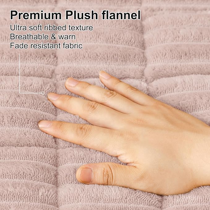 Smiry Couch Cover for Dogs, Non Slip Washable Sofa Protector for Pets, Soft Furniture Cover for Pet, Stylish Sofa Covers, Cozy Protect Against Fur, Dirt & Everyday Messes (Dusty Pink, 35.4" x 88")