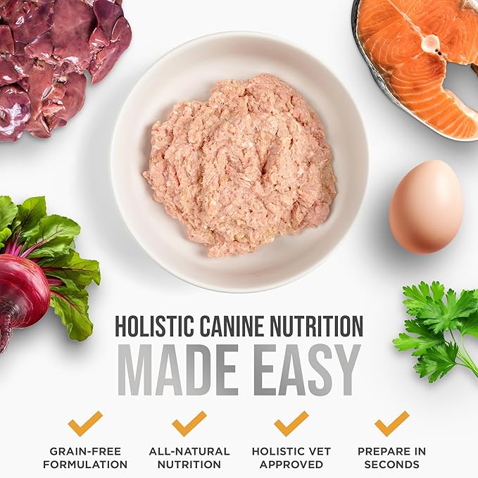 Know Better Chicken Recipe Homemade Dog Food Premix - Complete Raw or Homemade Meal Mix for Small Breeds - Puppies & Adults - Easy-to-Prepare Balanced Nutrition - Pet Food Supplies - 24 Oz