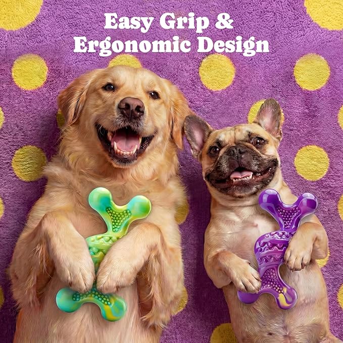 Kseroo Dog Toys for Aggressive Chewers: Larger Size, Weighing 400g, 2 Pack Tough Dog Toy for Medium & Large Dogs Weighing 30-120 lbs, Indestructible Dog Chew Toys