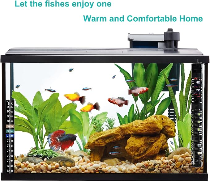 Soyon Aquarium Heater 500 Watt, Fish Tank Heater with Adjustable Temperature 55 Gallon 75 Gallon to 100 Gallon Submersible Water Heater