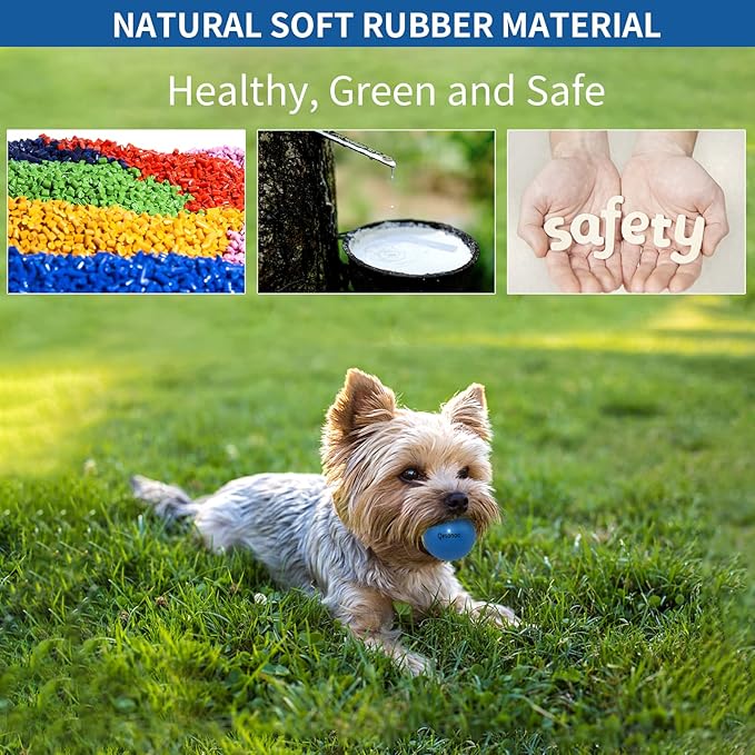 Dog Balls Indestructible,Solid Rubber Bouncy for Dogs Aggressive Chewers Small Breed,Non-Toxic&Floating&High Elasticity,Durable Fetch Ball Small to Chew,Play and Training