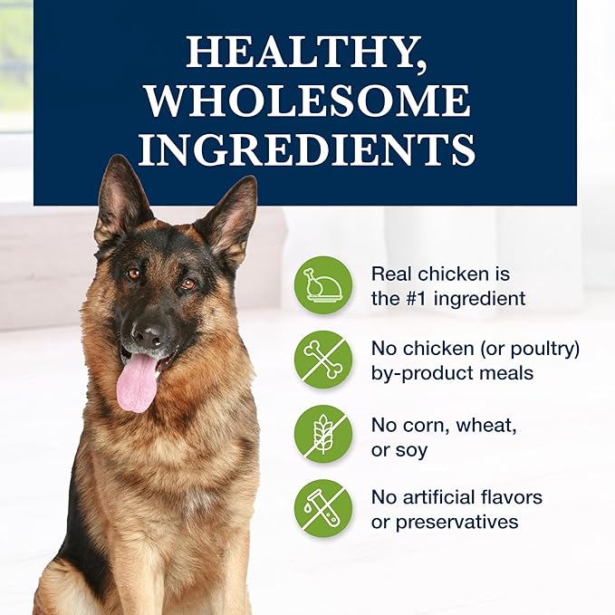 Blue Buffalo Natural Veterinary Diet GI Gastrointestinal Support Dry Dog Food, Veterinarian's Prescription Required, Chicken, 22-lb Bag