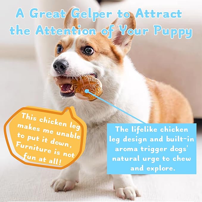 Scented Puppy Teething Toys: Natural Puppies Chew Toys to Clean Teeth or Relieve Boredom - Birthday Gift Chew Toys for Dogs (Puppy 5-20lbs, Beginner)
