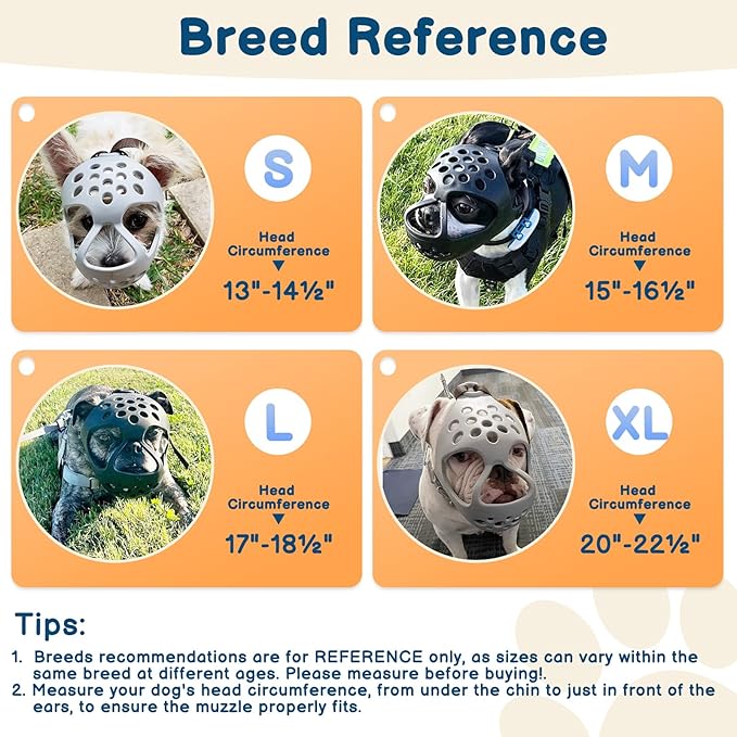 BARKLESS Dog Muzzle for Short Snout, Soft Frenchie Muzzle for Biting, Chewing, Licking for French Bulldogs Boston Terriers, Ideal for Flat-Faced Aggressive Dogs Grooming Walking, Allows Drinking