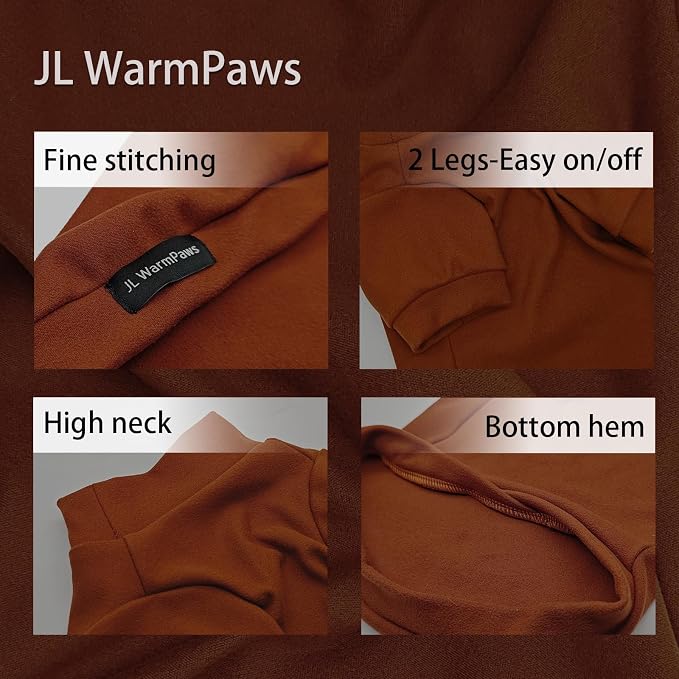 Sphynx Cat Clothes Fleece Cats&Small Dogs Pullover Sweater | Soft warm fleece, covers belly. Stretchy, easy on. Washes well. For small dogs & cats: daily walks, naps, AC rooms.