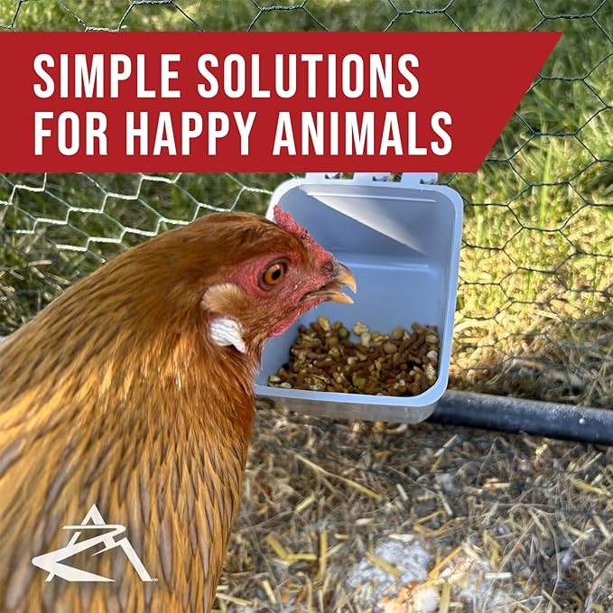 The ROP Shop 8-Pack - Gray Cage Cups for Feed & Water for Poultry, Ducks, Birds, Hamsters