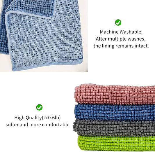 2 Pcs Guinea Pig Fleece Cage Liner, Rabbit Liner Rat Bedding Reusable Guinea Pig Mat Pads Washable Training Pad Small Animal Sleeping Bed Mat (Blue)