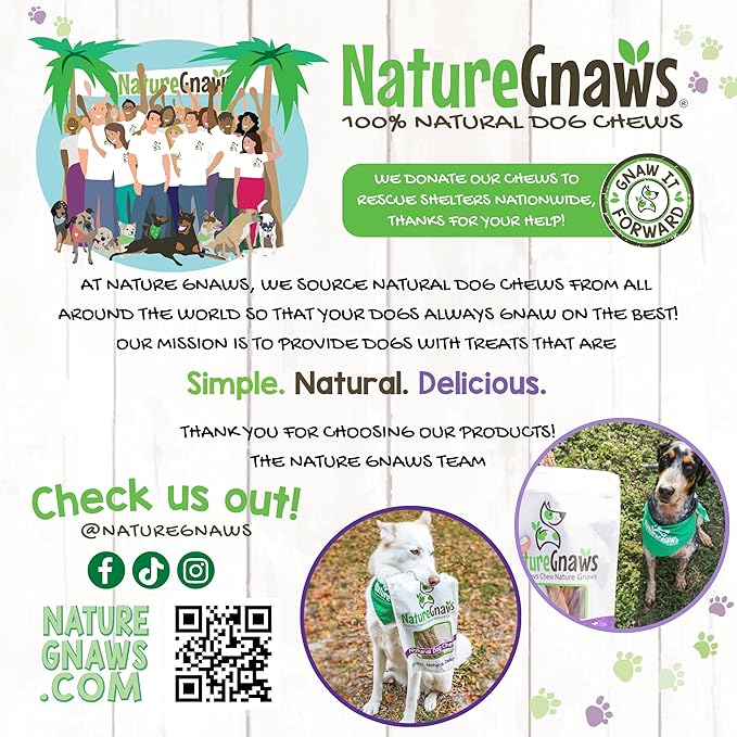 Nature Gnaws USA Turkey Tendon Rings for Dogs (8oz) - Delicious Grain Free Reward Snack for Small, Medium & Large Breeds - Premium Natural Dog Chew Treats