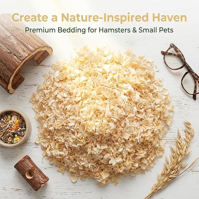 Hamster Bedding - Guinea Pig Bedding Rabbit pet Bedding Guinea Pig Rabbit Litter Snake Enclosure Horse Bedding pellets Bunny Pig Hedgehog Chicken coop Reptile Animal Bedding (1.1, Pounds)