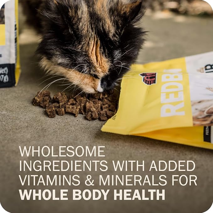 Redbarn Air Dried Powerfood for Cats with Real Chicken – Made in USA High Protein, Grain-Free Dry Cat Kitten Food Full Meal or Topper for Picky Eaters Supports Energy & Healthy Skin Coat – 2.5oz Trial
