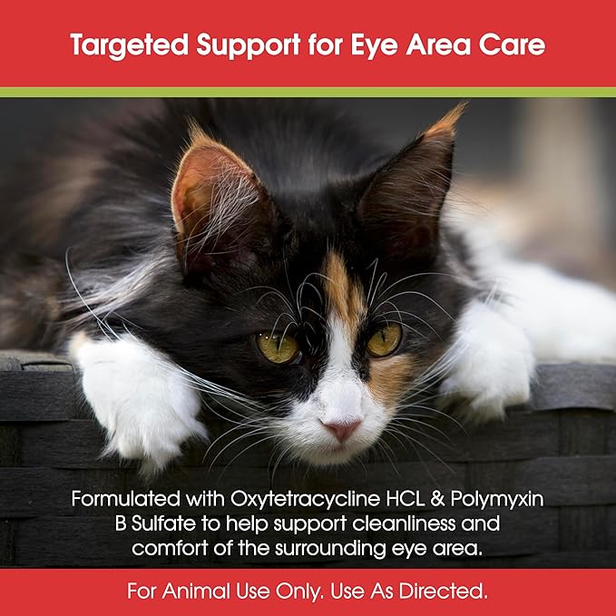 SHEVAT VITAMINS Pet Eye Relief Cream – Soothes Irritation & Moisturizes Dry Eyes – Dog Eye Cream, Cat Eye Ointment, and Pet Eye Care for Dogs, Cats & Horses – 7g Tube