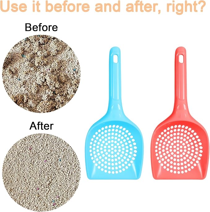 Cat Litter Scoop Litter Scooper Cat Litter Scooper Cat Scoop Mesh Poop Sifting Scooper for Litter Box