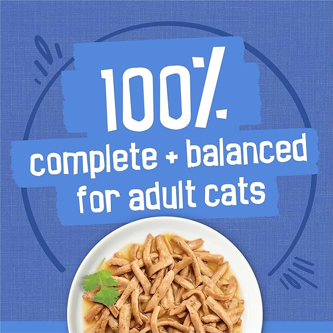 Friskies Wet Cat Food Variety Pack, Shreds Beef Chicken Turkey & Cheese | 48 Pack | 5.5 oz Cans