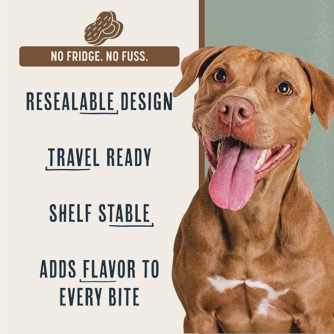 BEAUMONT BASICS Flavors Food Topper for Dogs, Peanut Butter Recipe, 3.1-Ounce
