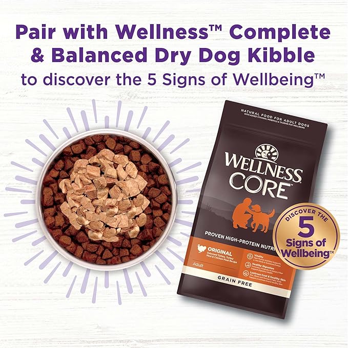 Wellness CORE Pate Adult Canned Wet Cat Food, Natural, Protein Rich, Grain Free, Whitefish, Salmon, and Herring Recipe, 5.5 oz, Pack of 12 Cans