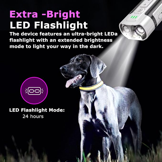 Upgraded 2025 Dog Bark Deterrent Device – Ultrasonic Anti Barking Device for Dogs with 4 Training Modes, 23FT Range, Safe & Humane Bark Control for Indoor & Outdoor Use.