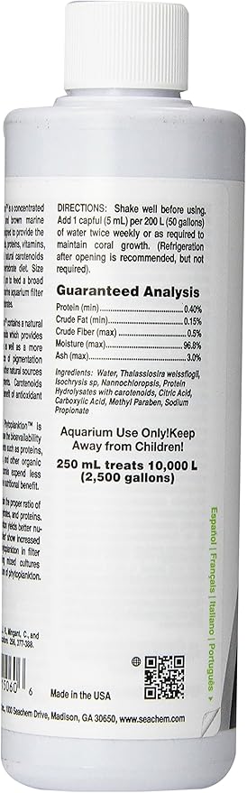 Reef Phytoplankton, 250 mL / 8.5 fl. oz.