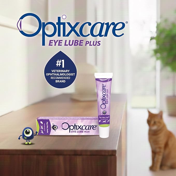 OptixCare Eye Lube Plus with Hyaluron - 20g for Dogs Cats Horses