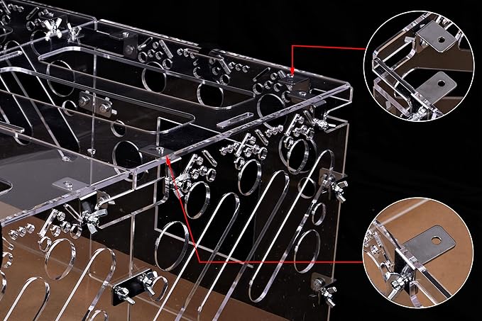 3X3 feet Acrylic Guinea Pig Cages Lid DIY Acrylic Panels with Installation Accessories